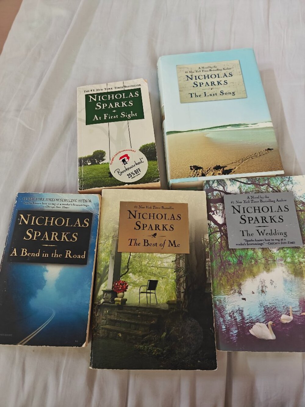 Bundle of 5 Nicholas Sparks Books